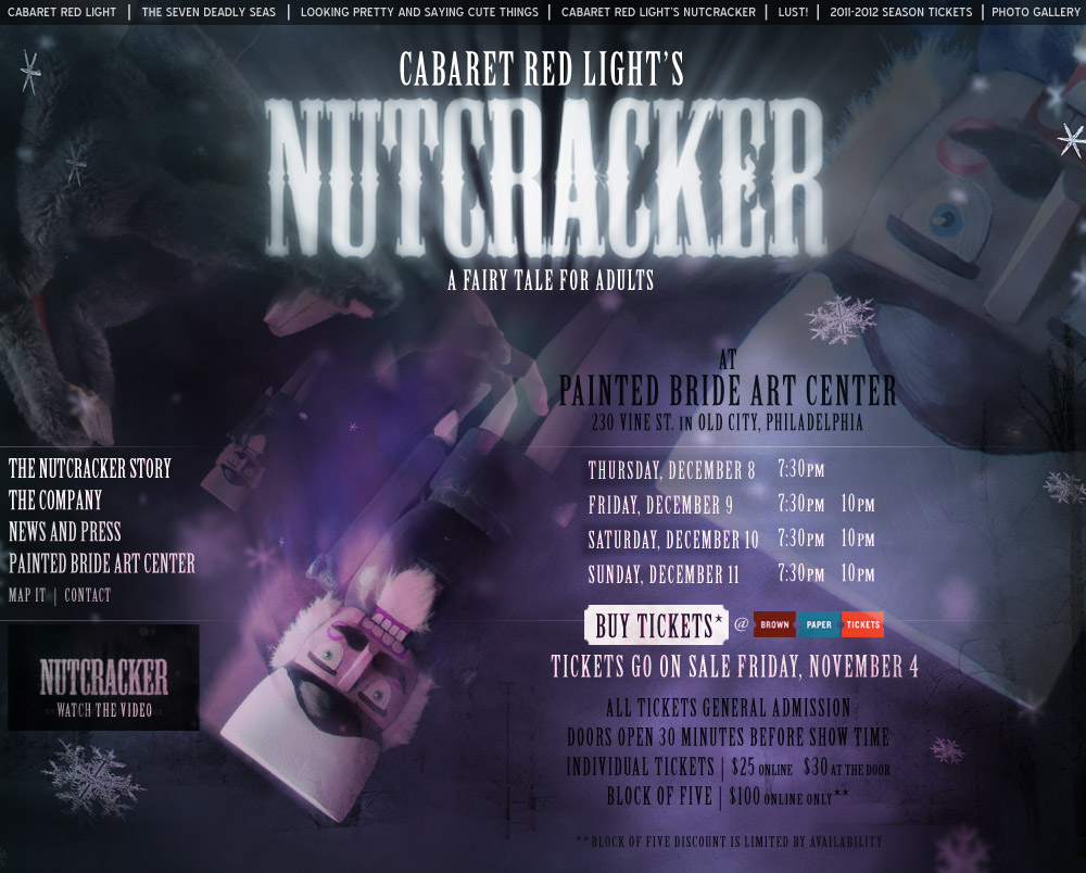 Cabaret Red Light's Nutcracker, Philadelphia, Tickets